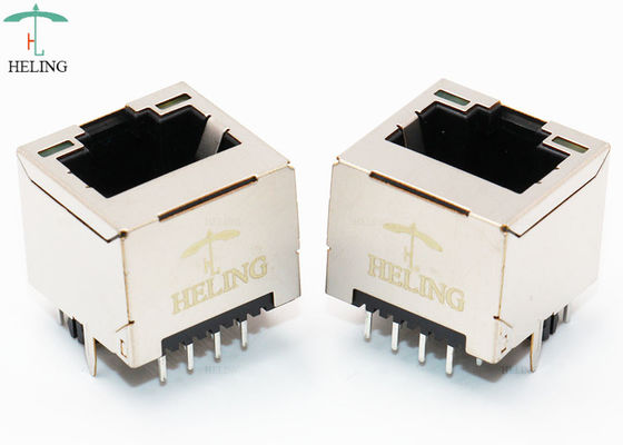 Ένα κάθετο RJ45 Jack PCB λιμένων τοποθετεί, προσαρμοσμένο θηλυκό καλώδιο Jack του τοπικού LAN