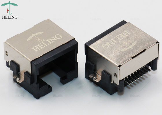 MJ88-B011-PRVS3 SMT RJ45 Jack 1 δευτερεύουσα είσοδος συνδετήρων λιμένων μορφωματική